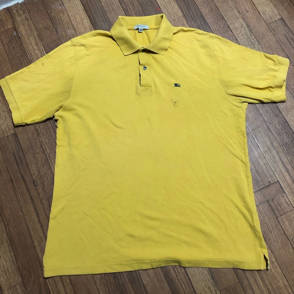 Burberry Yellow Polo Shirt